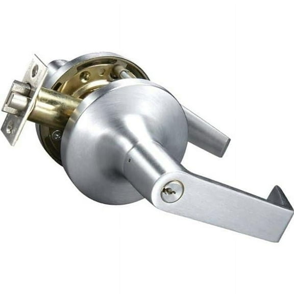 Yale AU4708LN626 Commercial Classroom Augusta Lever Grade 1 Cylindrical Lock with Para Keyway, Satin Chrome