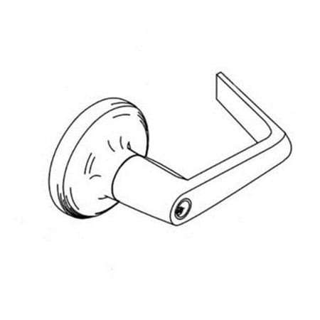 Yale AU4755LN626 Commercial Single Dummy Augusta Lever Grade 1 Cylindrical Lock, Satin Chrome