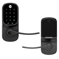 Yale Assure Lever, Black Suede Smart Wi-Fi Touch Keypad for Key-Free Entry YRL226-WF1-BSP