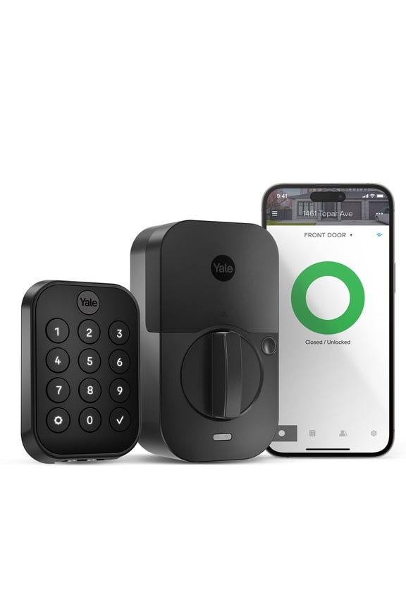 Assure Lock 2, Black Suede, Smart Wi-Fi Keypad for Key-Free Entry, YRD430-WF1-BSP