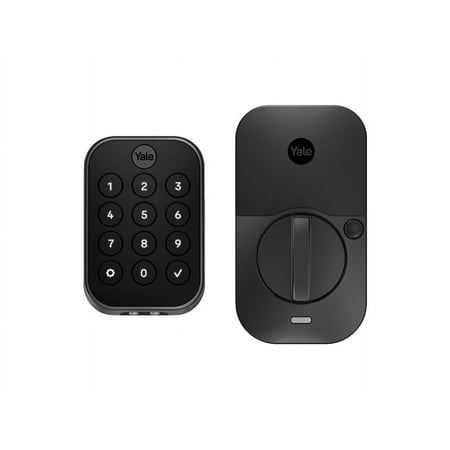 Yale Assure Lock 2, Key-Free Pushbutton Lock with Bluetooth, Black Suede, Black Suede