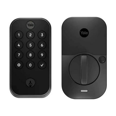 Yale - Assure Lock 2 - Smart Lock Wi-Fi Deadbolt with Push Button Keypad | Key Access - Black Suede
