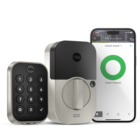 Yale Assure Lock 2, Satin Nickel, Smart Wi-Fi Keypad for Key-Free Entry, YRD430-WF1-619