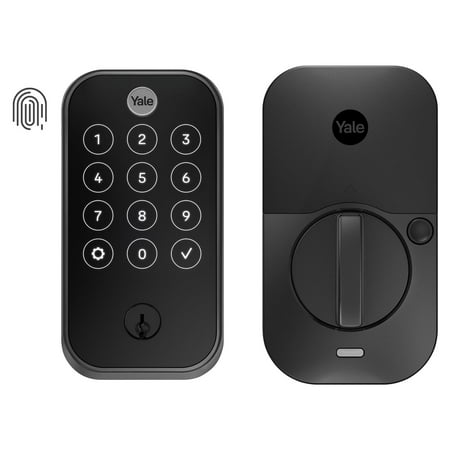 Yale - Assure Lock 2 Smart Lock Wi-Fi with Touch Fingerprint Access - Black Suede