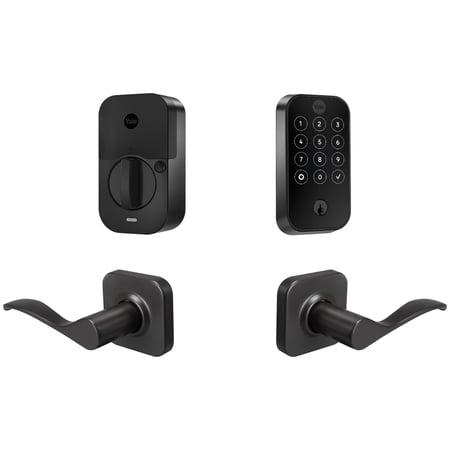 Yale Assure Lock 2 Touchscreen with Wi-Fi and Norwood Lever in Black Suede