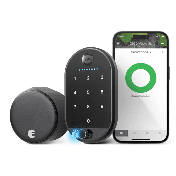 Yale August Wi-Fi Smart Lock with Keypad Touch in Black