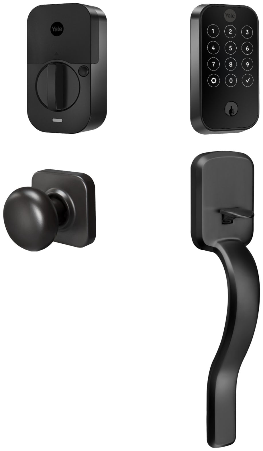 Yale B-Yrd420-Wf1-Rx Assure 2 Sectional Electronic Keyless Entry Ridgefield Handleset -