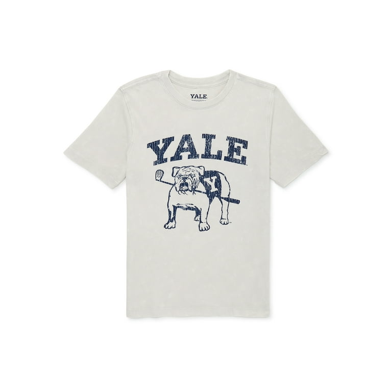 ☆YALE☆ Soft Bulldog Short Sleeve T-ShirtWhite YFM1SS301BWH Yale Boys Retro Short Sleeve T-Shirt, Sizes 4-18 - Walmart.com