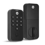 Yale Code Keypad Deadbolt Black Suede دخول بدون مفتاح، Wi-Fi غير مدعوم، YED210-NR-Bsp