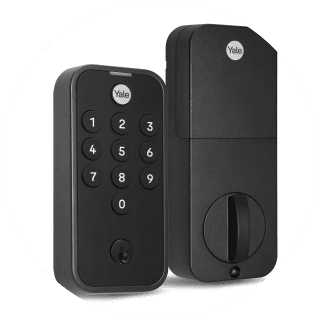 Yale Code Keypad Deadbolt, Black Suede, for Key-Free Entry (No Wi-Fi), YED210-NR-BSP