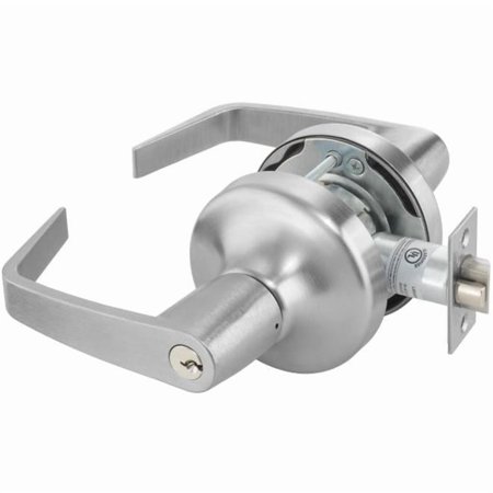 Yale Commercial Storeroom Augusta Lever Grade 1 Cylindrical Lock with Para Keyway, Satin Chrome