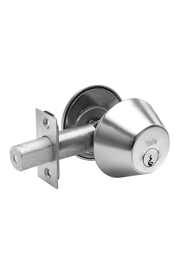 D112626 Commercial Single Cylinder Grade 1 Deadbolt with Para Keyway, Satin Chrome