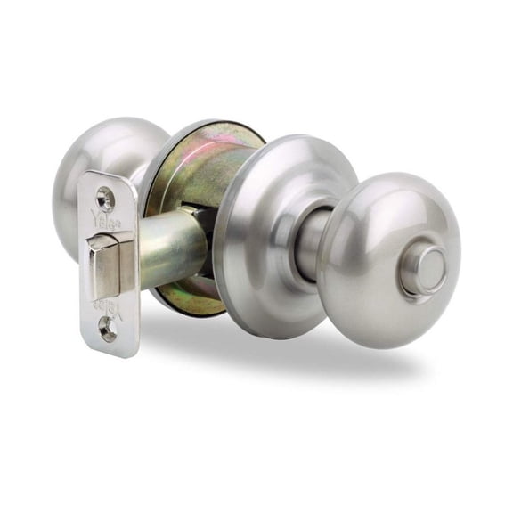 Yale Knob Lockset,Mechanical,Privacy,Grd. 2  D3206N01