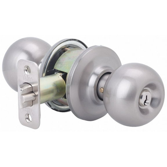 Yale Knob Lockset,Mechanical,Storeroom,Grd. 2  BP78-619