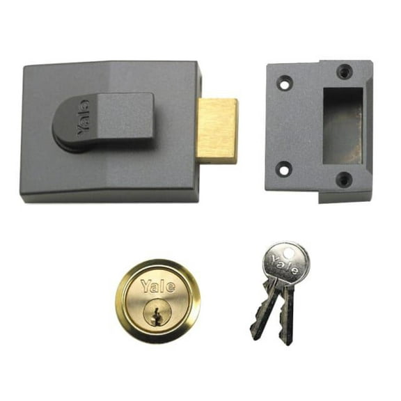 Yale Locks - 82 Deadbolt Nightlatch 60mm Backset DMG Finish Box