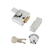 Yale Locks - 85 Deadlocking Nightlatch 40mm Backset Chrome Finish Box