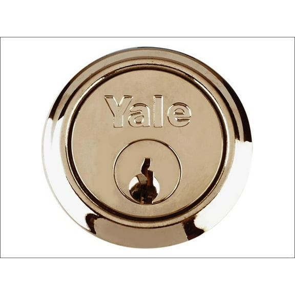 Yale Locks - B1109 Replacement Rim Cylinder & 2 Keys Chrome Finish Box
