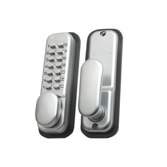 Yale Locks - P-DL02-SC Push Button Door Lock Chrome Finish Hold Open Function