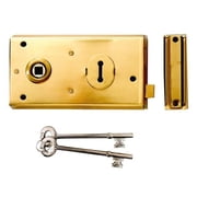 Yale Locks - P401 Rim Lock Polished Brass Finish 138 x 76mm Visi