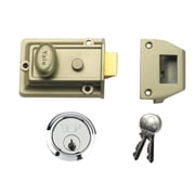 Yale Locks - P77 Traditional Nightlatch 60mm Backset Nickel Brass Finish SC Cylinder Box