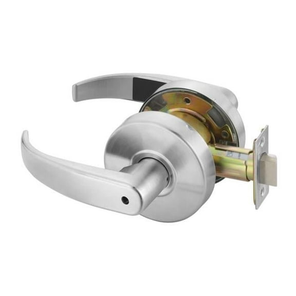 Yale PB4602LN626 Commercial Privacy Pacific Beach Lever Grade 2 Cylindrical Lock, Satin Chrome