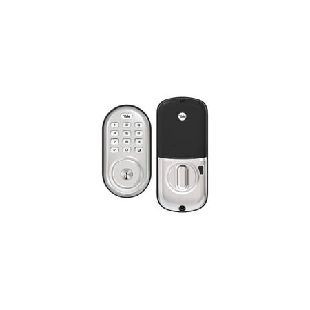 Yale - Assure Replacement Deadbolt with Keypad/Key Access - Satin Nickel