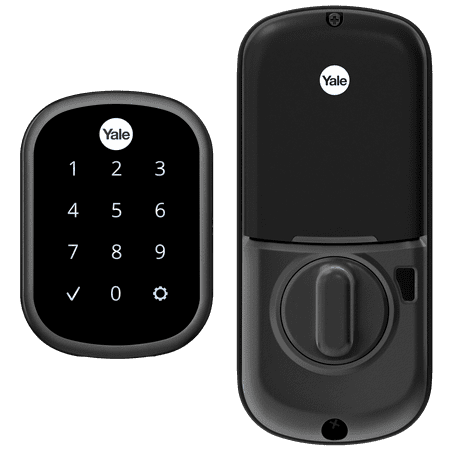 Yale - Assure Replacement Deadbolt with Touch Screen/Key Access - Black Suede