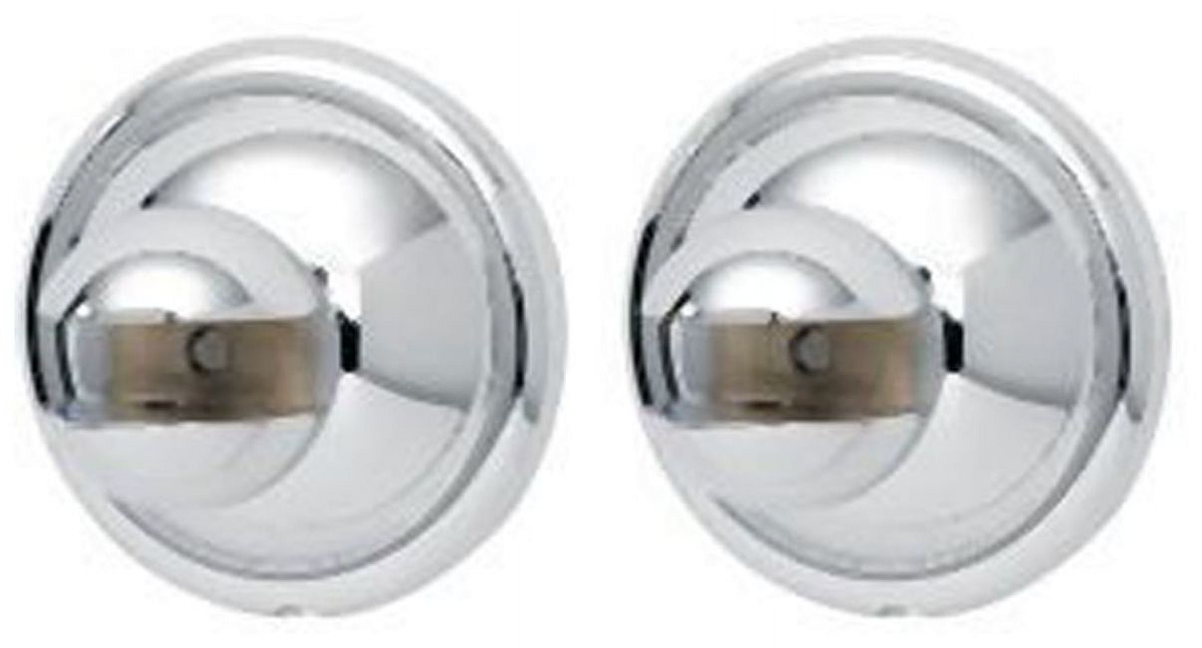 Polished Chrome Round Brass Shelf Brackets