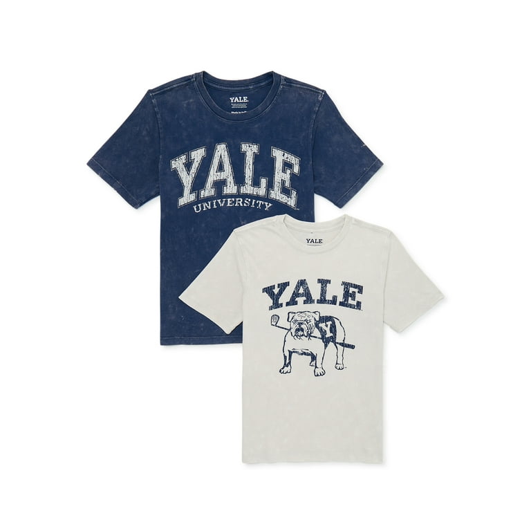 Yale University Boys Retro Graphic Sizes T-Shirt, 4-18 2-Pack