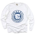 thumbnail image 1 of Yale University Bulldog Circle - Women's Garment Dyed Long Sleeve Graphic T-Shirt, 1 of 15