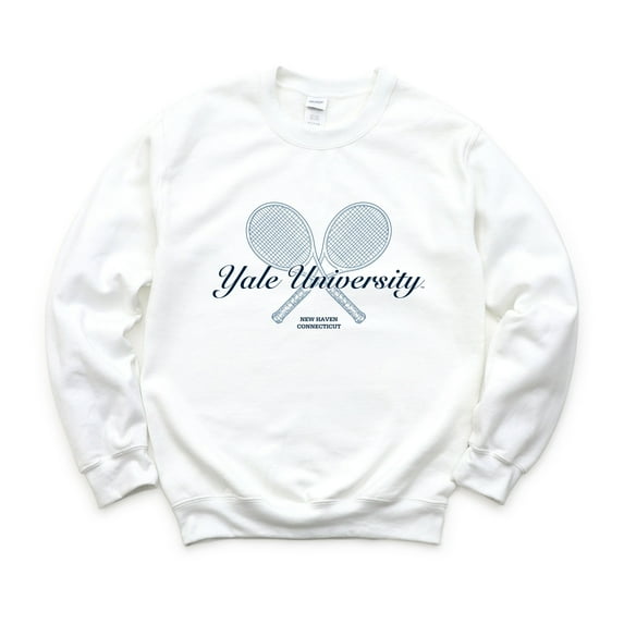 Yale University Tennis Rackets - Women's Graphic Sweatshirt