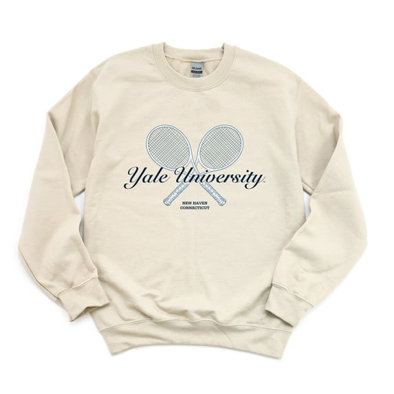 Yale University Tennis Rackets - Women's Graphic Sweatshirt