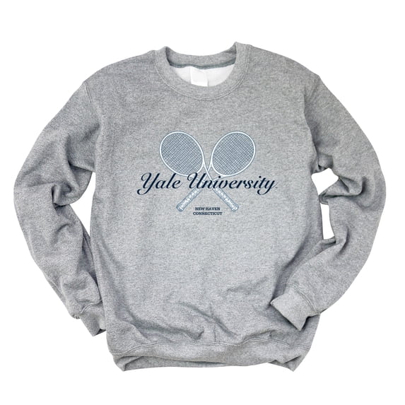 Yale University Tennis Rackets - Women's Graphic Sweatshirt