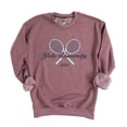 thumbnail image 1 of Yale University Tennis Rackets - Women's Graphic Sweatshirt, 1 of 16