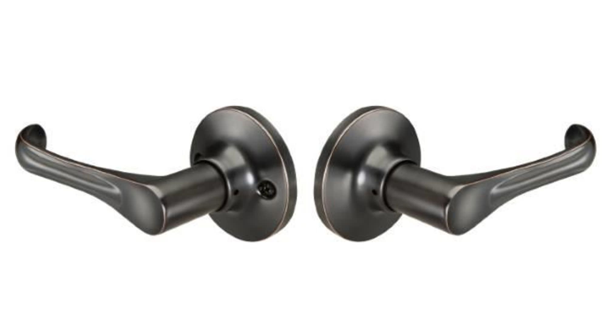 Yale YR11WD10BP Residential Edge Passage Lock with Wando Lever, Oil