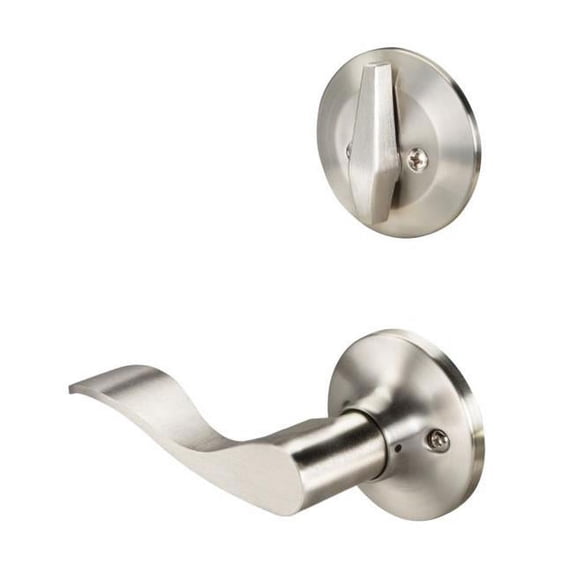 Yale YR720KW619RH Residential Right Hand Edge Active Interior Handleset Trim with Keowee Lever, Satin Nickel