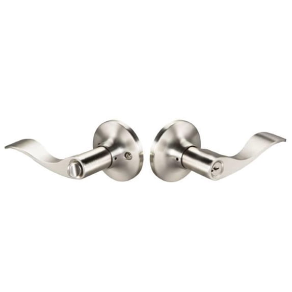 Yale YR73YEKWADA619RH Right Hand Edge YE Series Entry ADA Lock with Keowee Lever with Keyway US15 619 Satin Nickel Finish