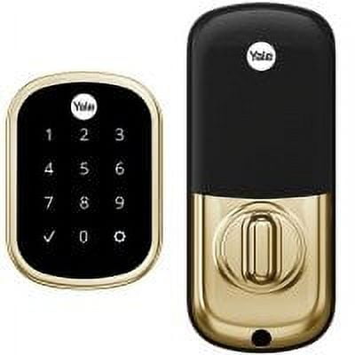 Yale YRD156-ZW2-P05 Pro SL Touchscreen Key-Free Deadbolt with Z-Wave Plus, Polished Brass