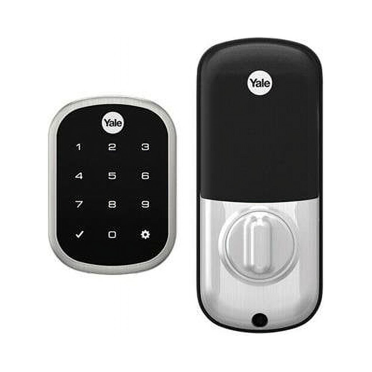Yale YRD156ZW2619 Key Free Touchscreen Deadbolt with Z-Wave Plus Satin Nickel Finish