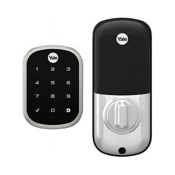 Yale YRD156ZW2619 Key Free Touchscreen Deadbolt with Z-Wave Plus Satin Nickel Finish