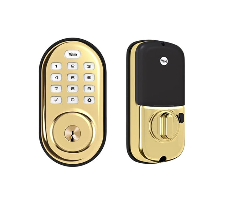 Yale YRD216HA2605 Assure Lock Push Button Deadbolt with ZigBee Bright