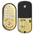 thumbnail image 1 of Yale YRD216NR605 Assure Lock Push Button Stand Alone Deadbolt Bright Brass Finish, 1 of 7