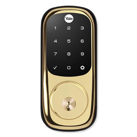 Yale YRD226-ZW2-P05 Z-Wave Plus Touchscreen Deadbolt Assure Lock, Lifetime Brass