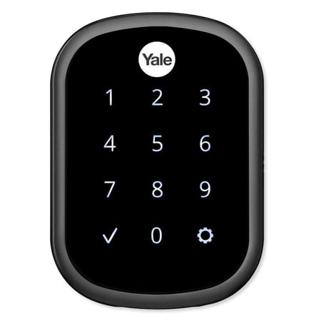 Yale YRD256-HA2-BSP Zigbee Assure SL Key Free Touchscreen Deadbolt, Black Suede