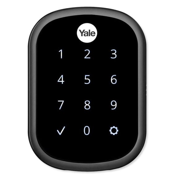 Yale YRD256-HA2-BSP Zigbee Assure SL Key Free Touchscreen Deadbolt, Black Suede