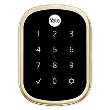 Yale YRD256-ZW-P05 Assure Lock Pro SL Touchscreen Key-Free Deadbolt with Z-Wave Plus, Polished Brass