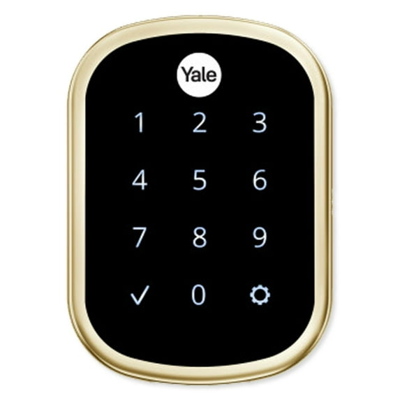 Yale YRD256-ZW-P05 Assure Lock Pro SL Touchscreen Key-Free Deadbolt with Z-Wave Plus, Polished Brass