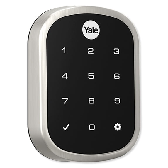 Yale YRD256HA2619 Key Free Assure Touchscreen Deadbolt with ZigBee Satin Nickel Finish