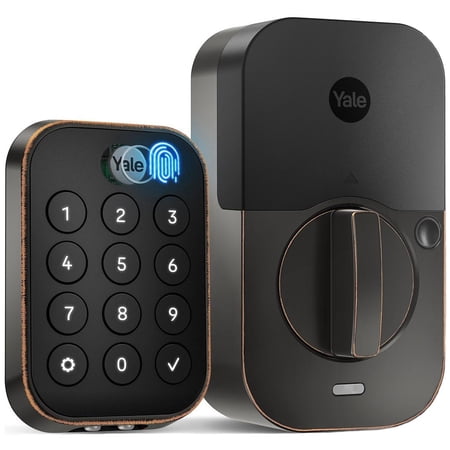 Yale YRD430-F-WF1-0BP Assure 2 Electronic Fingerprint Keypad Key Free Entry Deadbolt -