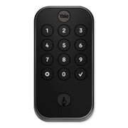 Yale YRD614-BLE-BSP Pro 2 Keyed Pushbutton Keypad Lock with Bluetooth, No Smart Module, Black Suede